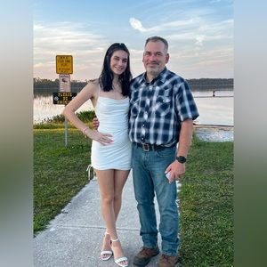 I am selling an old homecoming dress as well as the shoes.